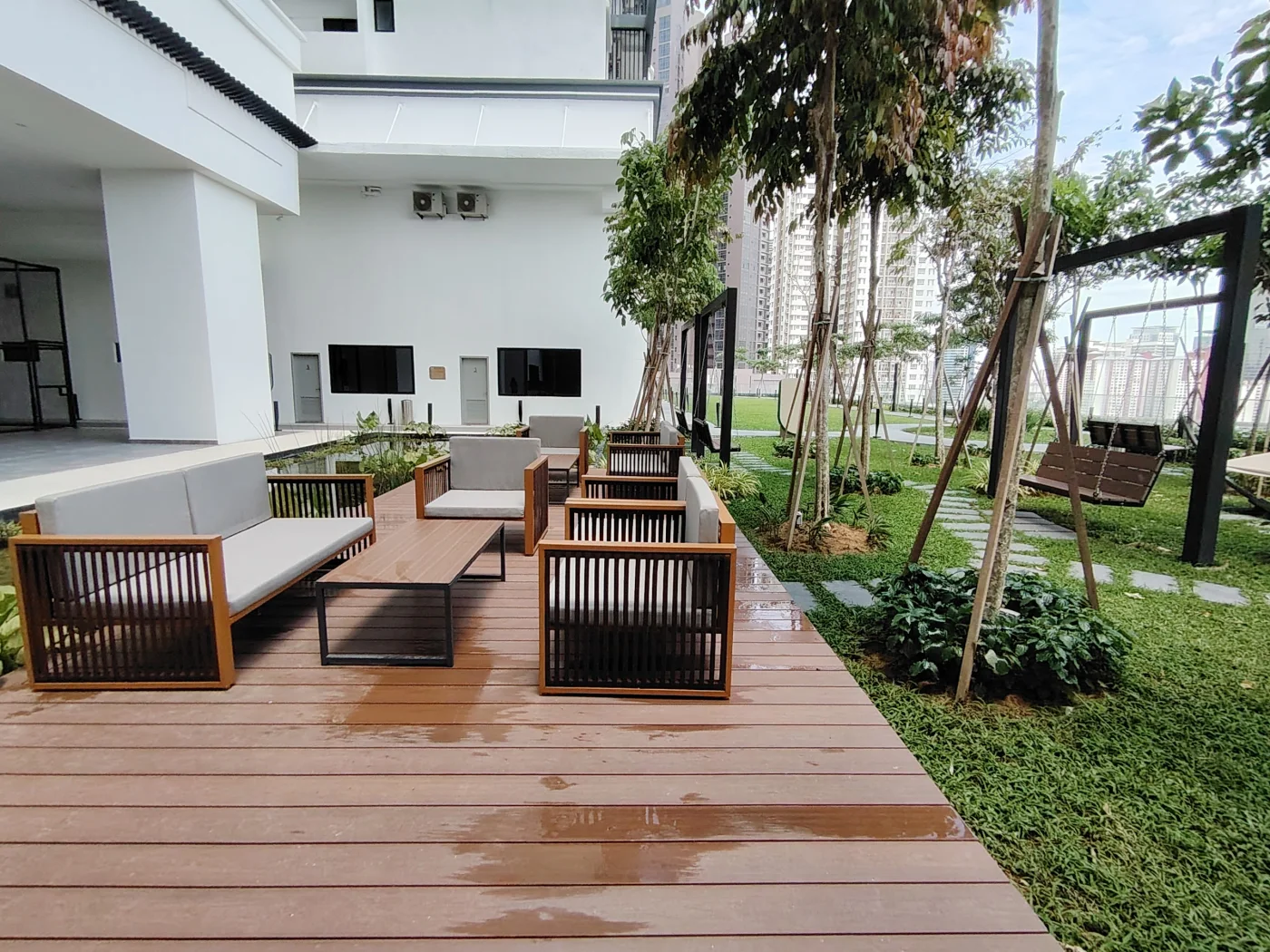 Bangsar Hill Park landscaped garden deck